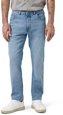 Pierre Cardin Herren Dijon Jeans, Light Blue Fashion Fancy, 38W / 30L