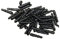 ULTECHNOVO 100 Stück 3 0 Mm Klinkenstecker Anti-Staub-Stecker Kopfhörer-Stopper Cartoon-Handy-Anhänger Für X/ 8/7/ 6S/ 6 Plus/Air 2/ Mini 3/ S7 S6 Edge//Nexus/HTC/ (Schwarz)