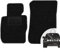 moto-MOLTICO Vorne Fußmatten Auto Velours Autoteppiche Schwarz Automatten Set 2-teilig passend für BMW X1 E84 2009-2014