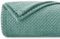 Homebliss Kuscheldecke 220 x 240 cm Flauschig Fleecedecke,Decke Couch Blanket,Super Weiche Fleecedecke als Sofaüberwurf-oder Bettüberwurf,Tagesdecke - Mintgrün