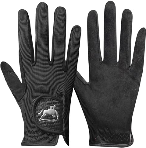 AXKAL Reithandschuhe für Damen und Kinder, Profi-Reithandschuhe, atmungsaktiv, dehnbar, für Jugendliche, Mädchen, Outdoor-Sport