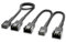 deleyCON 3-Pin Lüfter Kabel Set Verlängerungskabel - 30 cm Verlängerungskabel + 15 cm Y-Kabel Nylonkabel Plug & Play für PC Computer Workstation Schwarz