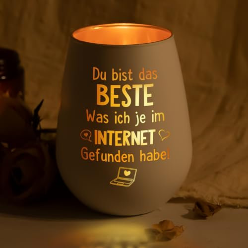 Craftique Jahrestag Geschenk für Ihn Sie - Windlichter - Partner Geschenke zum Hochzeitstag Weihnachten, Liebesgeschenke für Frauen Pärchen Männer Freundin Paare Valentinstagsgeschenk
