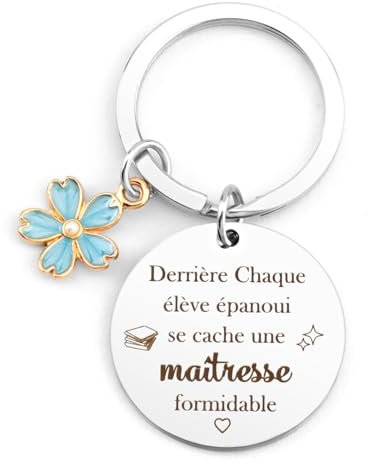 Karyllena Cadeau Maitresse Noel Cadeau Noel Maitresse D'École Porte Clef Cadeau Noel Maitresse Cadeau Personnalisé Maitresse Cadeau Remerciement Cadeau Atsem D'École Fin D'année Cadeau Coaches Foot