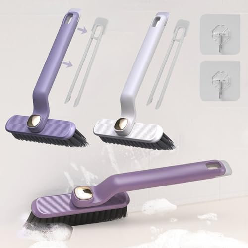 TREABEAR 2Pcs spazzola rotante pulizia casa, spazzola per pulire doccia, spazzola per fughe piastrelle bagno,spazzola per pulizia fessure, spazzola rotante per fessure multifunzione a 360°