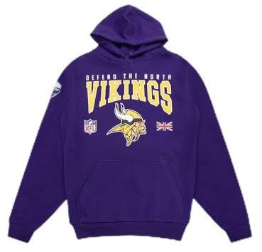 MINNESOTA VIKINGS Unisex Football Hooded Kapuzenpullover, Violett, L EU