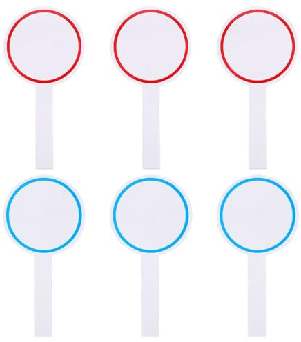 YZDKR Tableau Blanc 6 Pcs Score Board Mini Whiteboards for Voting Portable Erase White Boards Dry Erase Whiteboard