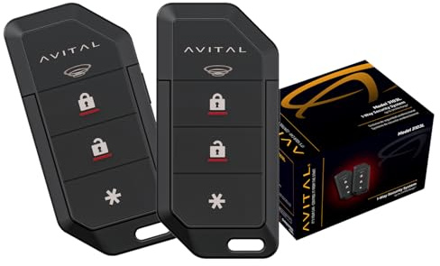 Avital 3103L Automotive 1-Way Security System with Two 4-Button Remotes