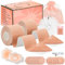 Kidcia Boob Tape, Brust Push up Tape, Fashion Tape Unsichtbar Nippelpads Silikon Nipple Cover, Klebe BH Boobtapes für große Brüste A-G Cup (2 Rollen, Rolle)