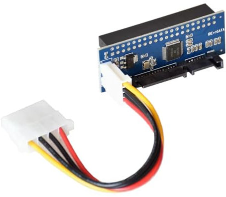 Ohewiiuk HDD 3.5 IDE auf SATA Adapter Festplattenkonverter PATA IDE 39/40Pin auf SATA 22Pin Festplattenanschluss mit Datenkabel