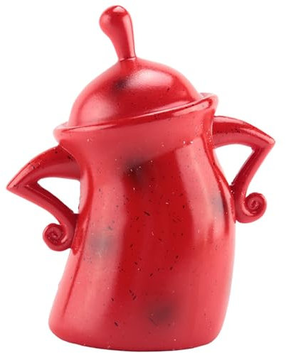 Agwuoetr Süße Aufbewahrungsdose für Lebensmittel mit Luftdichtem Deckel für die Küchenaufbewahrung Von Lebensmittelbehältern, Tee, Kaffeebohnen und Tassen. Einfach zu Verwenden (Rot).