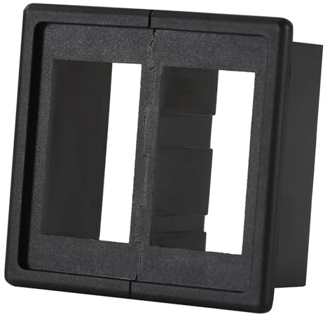 Greluma 1 Stück 2-Slot Wippschalter Panel Schalterhaltergehäuse,Kippschalter Montagepanel für Automobile,Marine und Geländefahrzeuge
