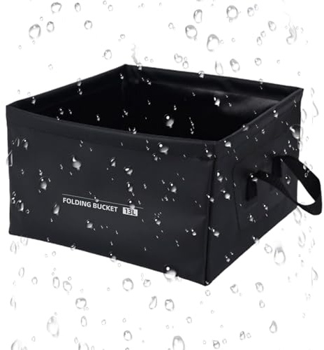 Lavabo da campeggio, cestino da 13 l, contenitore multifunzionale pieghevole per cucina, lavanderia, escursionismo, pesca, casa campeggio