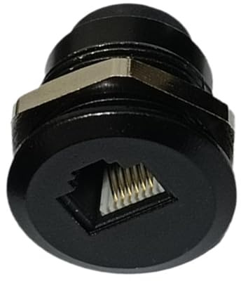 Laikoutd Zinklegierungen RJ12 6P6C Telefonanschlüsse Gewindebuchsen Für Die Schalttafelmontage Für Die Installation Von Faxgeräten Schrank Industrieller Telefonleitungskoppler