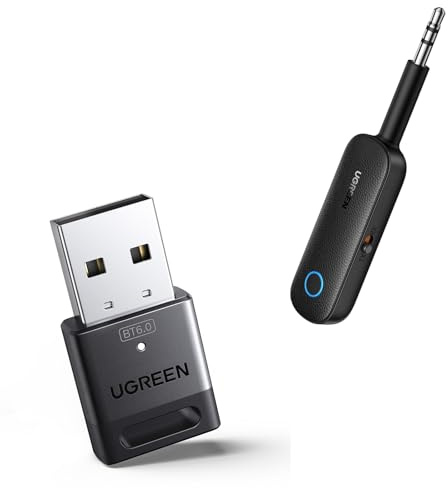 UGREEN Bluetooth 6.0 Adapter Bundle with Bluetooth 5.4 Transmitter Receiver