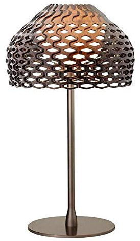 Flos Deckenleuchte Tatou S2 in der Farbe okergrau, aus Polycarbonat hergestellt, Durchmesser: 28cm, F7766048