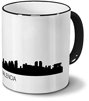 Städtetasse Valencia - Design Skyline/Silhouette Valencia