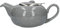 London Pottery Pebble Small Teapot with Infuser for Loose Tea, Stoneware, Gloss Flecked Grey, 2 Cup (500 ml)