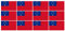 INDIGOS UG - Mini Aufkleber Set - Pack glatt - 50x31mm - selbstklebender Sticker - Western Samoa - Flagge - Banner - Standarte fürs Auto, Büro, zu Hause und die Schule - 12 Stück - für Auto, Laptop
