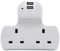 Innoteck DS-2219 2-Way 5 V 2.0 A Wall Adapter Socket - White