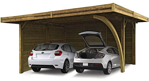 SOLID SUPERIA Carport Bois 606 x 506 x 253 cm S7758