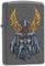 Zippo Lighter, Viking Brass, 5.5 x 3.5 x 1 cm
