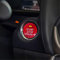 M.JVisun Kohlefaser Ein Knopf Start Taste Deckel Trimmen für Mazda, Zündung Schalter Aufkleber für Mazda 3 Axela für Mazda 6 Atenza CX-3 CX-4 CX-5 CX-8 MX-5 - Rot