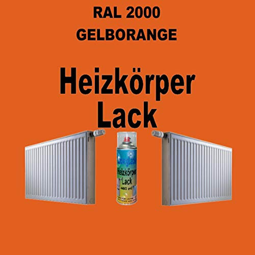 Heizkörperlack Spray RAL 2000 GELBORANGE 400 ml