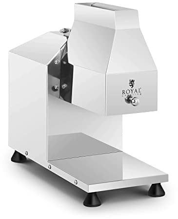 Royal Catering Attendrisseur De Viande Électrique À Lames Professionnel RCMT-350W (75 tr/min, 350 W, Inox, Grand Orifice D’Alimentation, Pieds En Caoutchouc)