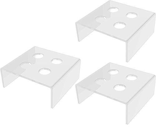 Danieli | 3 pz Porta Uovo alla Coque per Catering e Buffet | Supporto in acrilico trasparente porta uova e finger food da 1, 2, 4 o 16 posti | Design Moderno per Catering e Banqueting (4 posto)