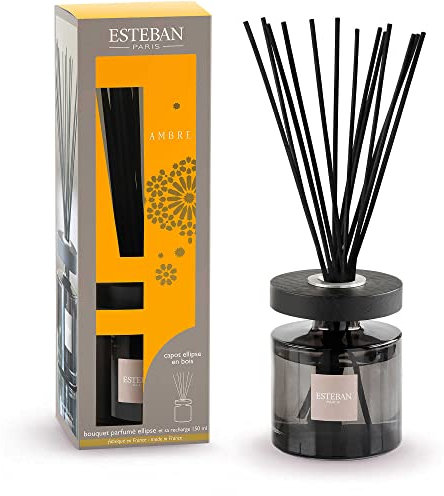 Esteban-Paris Duftspender mit Stäbchen, 150 ml, Bernstein-Duft