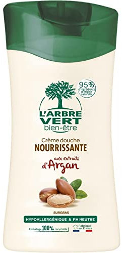 L'ARBRE VERT - Bien Etre - Crème Douche Argan Bio 250 Ml - Lot De 4