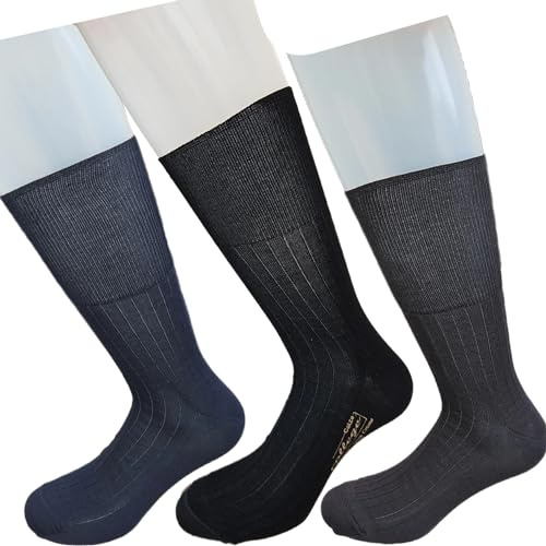 Infinity 12 Paia Calze Corte Uomo Sanitaria Riposante in Pregiato Cotone Filo di Scozia Elasticizzate Prima Qualità Made in Italy (Assortite, 39-42)