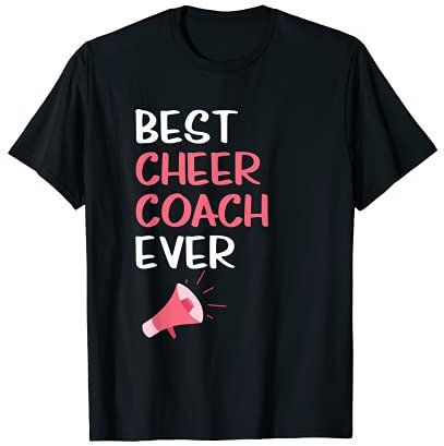 Best Cheer Coach Ever Cheerleading Instructor Geschenk Kostüm T-Shirt