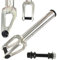 Fantic26 Sticker + Ethic DTC Legion V2 Stunt-Scooter Fork Park-Trick-Tret-Roller Ersatz-Gabel (12STD SCS Silber)
