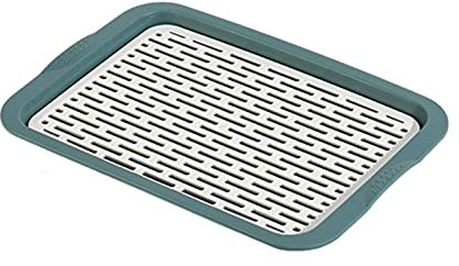 Bandeja Decorativa Bandeja de servir y plato, plato rectangular con bandeja de bocadillo de filtro de agua extraíble, bandeja de desayuno, decoración de la casa de campo con estilo Sirviendo platos Ba