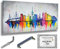 Monica Mirafiori I 100% HANDGEMALT I Gemälde Hamburg I 120x60cm | Gemälde Handgemalt | Acrylgemälde | Sehr Großes Acrylbild I Moderne Kunst I Kunstbilder