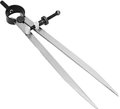 Compas en Cuir à Aile Réglable avec écrou à Ressort pour Tracer et Marquer le Cuir, Compas Professionnel pour Menuisier/Dessin/Travail du Cuir (200mm)