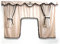 Perflex Komplettes Set für LKW mit Pompons. Mit Volvo-Logo. Beige