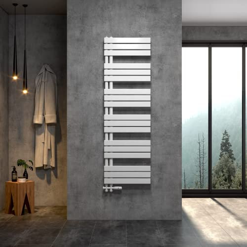 WITEN&NOCK RUCHI Badheizkörper Designheizkörper Handtuchtrockner Mittelanschluss 1600 x 600 mm Weiß heizkörper