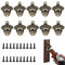 Ksvaye 10 Piezas Abrebotellas Montado en la Pared, Abrebotellas Cerveza con Tornillos Abridor Cerveza Abridor Botellaspara Vintage Bar, Restaurante, Cocina (Bronce)