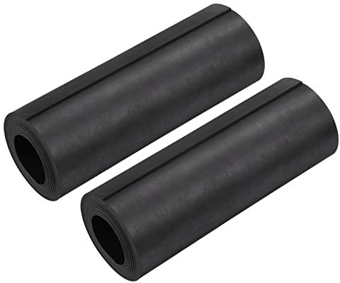 PATIKIL 36 x 4 Magnetic Fireplace Draft Stopper, 2 Pcs Fireplace Vent Cover Indoor Chimney Draft Blocker to Block Cold Air Prevent Heat Loss, Black Brown