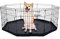 Hunde-Laufgitter-Unterpolster/obere Abdeckung, [Laufgitter Nicht im Lieferumfang enthalten!] Achteckige Laufgitterabdeckung, Laufgitterabdeckung für Haustiere, auslaufsicher und leicht zu reinigen.