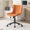 YOUTASTE Bürostuhl Ergonomischer im Fischschwanz-Design, Schreibtischstuhl Drehstuhl mit Rollen, Höhenverstellbarer und Wippfunktion, Computerstuhl für Homeoffice und Büro, Kamel