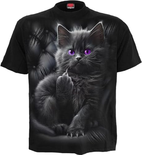 Spiral Cattitude Unisex T-Shirt schwarz