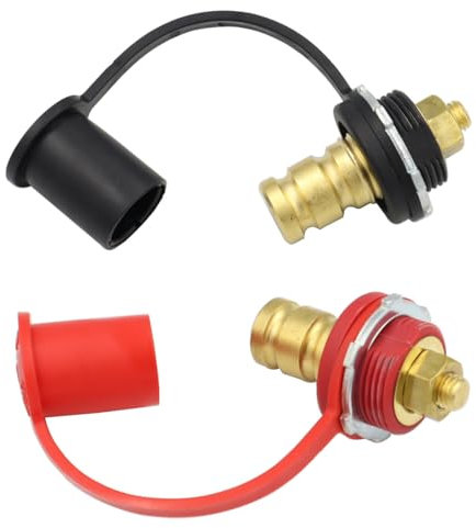 DollaTek 2 Stück 20mm Batterie Ladegerät Stecker Batterie Starthilfe Stecker Überbrückungsklemmen geeignet für Autos LKWs Boote Wohnmobile usw