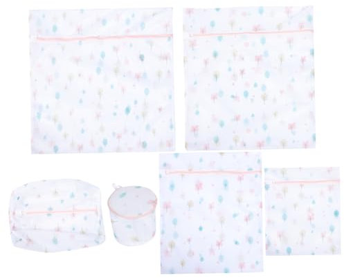 PRETYZOOM Set Di 7 Sacchetti Per Bucato in Rete Per Lavatrice Portatile Da Riporre Sopra Il Lavandino Per Viaggi in Casa Con Chiusura A Cerniera