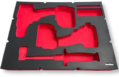 SCHWÄBLE® Schaumeinlage Schaumstoffeinlage für Milwaukee Akku-Geräte FPD3 FID3