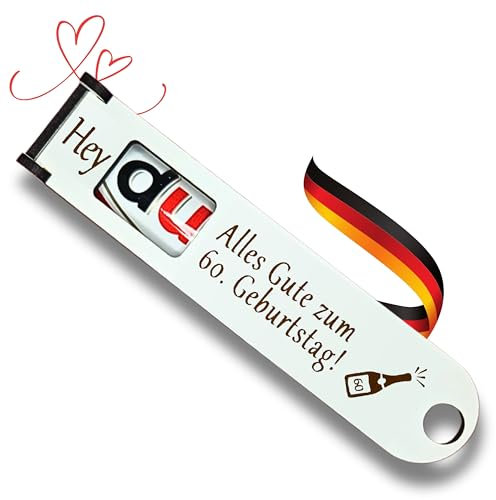 ESCAPE HELDEN 60. Geburtstag Geschenkbox Set - Originelle DUPLO Schokoriegel Geschenkidee mit Geldschein-Fach zum Personalisieren, Deko für Frau und Mann