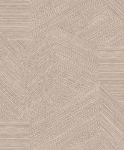 Rasch Tapeten 822823 - Vliestapete mit grafischem Muster in Braun aus der Kollektion Color your life - 10,05 m x 0,53 m (LxB)